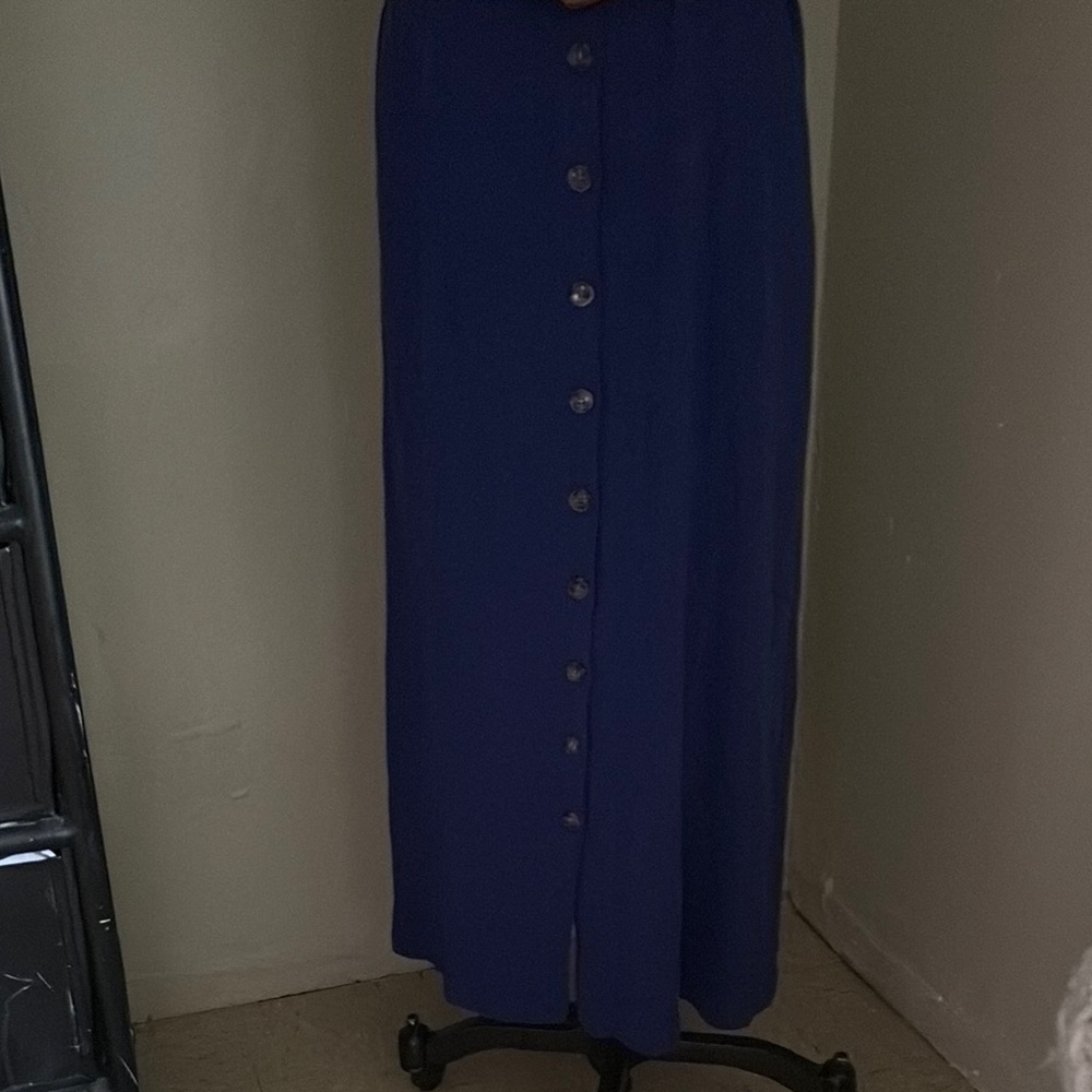 Callahan Blue Sleeveless Maxi Sundress - Picture 6 of 13